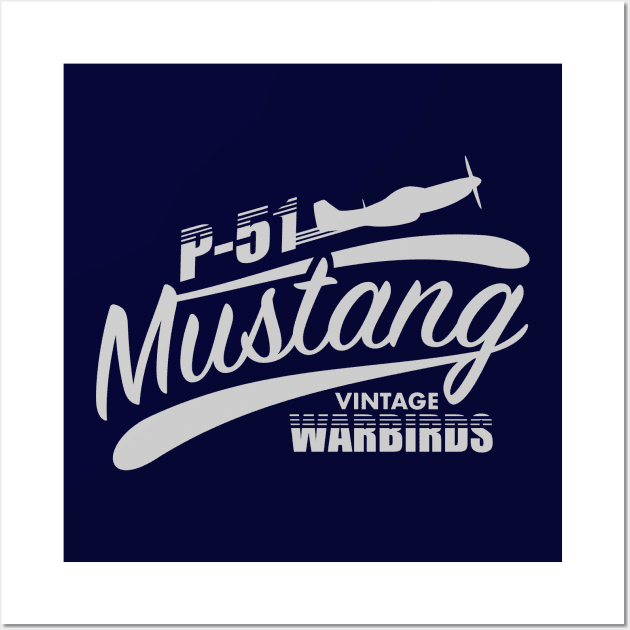 P-51 Mustang Vintage Warbird Wall Art by Firemission45